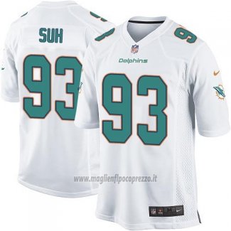 Maglia NFL Game Miami Dolphins Suh Bianco