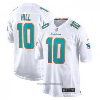 Maglia NFL Game Miami Dolphins Tyreek Hill 10 Bianco