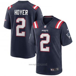 Maglia NFL Game New England Patriots Brian Hoyer Blu