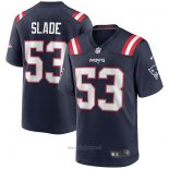 Maglia NFL Game New England Patriots Chris Slade Retired Blu