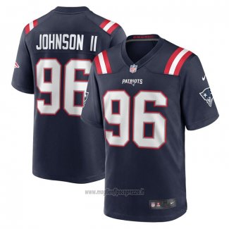 Maglia NFL Game New England Patriots Eric Johnson Ii Blu