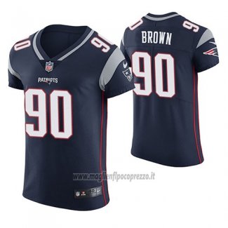 Maglia NFL Game New England Patriots Malcom Brown Blu Vapor Untouchable