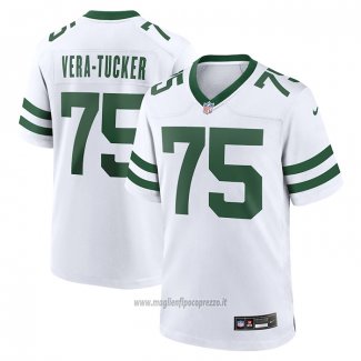 Maglia NFL Game New York Jets Alijah Vera-tucker Bianco