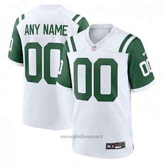 Maglia NFL Game New York Jets Alternato Personalizzate Bianco