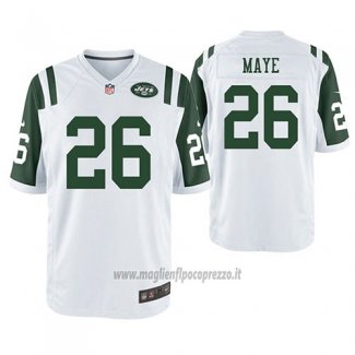 Maglia NFL Game New York Jets Marcus Maye Bianco