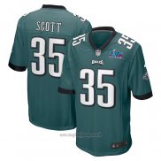 Maglia NFL Game Philadelphia Eagles Boston Scott Super Bowl Lvii Patch Verde