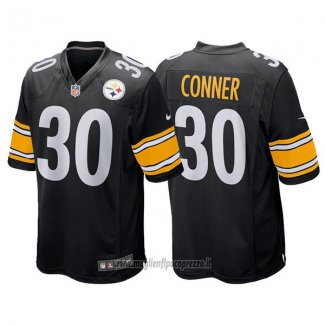 Maglia NFL Game Pittsburgh Steelers 30 James Conner Nero