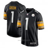 Maglia NFL Game Pittsburgh Steelers Number 1 Groom Nero