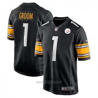 Maglia NFL Game Pittsburgh Steelers Number 1 Groom Nero