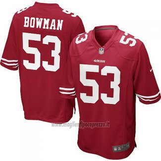 Maglia NFL Game San Francisco 49ers Bowman Rosso