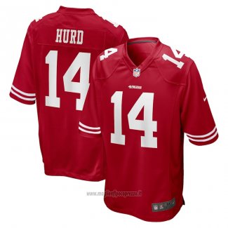 Maglia NFL Game San Francisco 49ers Jalen Hurd 14 Rosso