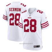 Maglia NFL Game San Francisco 49ers Trey Sermon Bianco