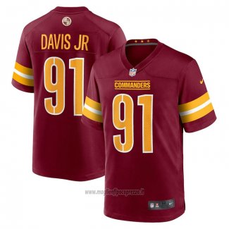 Maglia NFL Game Washington Commanders Carl Davis Jr. Rosso