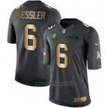 Maglia NFL Gold Anthracite Cleveland Browns Kessler Salute To Service 2016 Nero