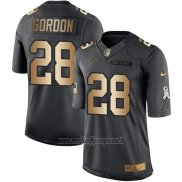 Maglia NFL Gold Anthracite San Diego Chargers Gordon Salute To Service 2016 Nero
