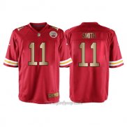 Maglia NFL Gold Game Kansas City Chiefs Smith Rosso