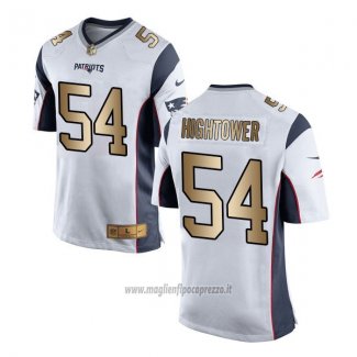 Maglia NFL Gold Game New England Patriots Hightower Bianco