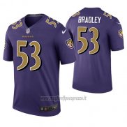 Maglia NFL Legend Baltimore Ravens Bam Bradley Viola Color Rush