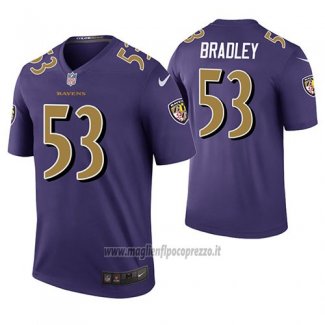 Maglia NFL Legend Baltimore Ravens Bam Bradley Viola Color Rush