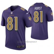 Maglia NFL Legend Baltimore Ravens Hayden Hurst Viola Color Rush