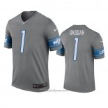 Maglia NFL Legend Detroit Lions Jeff Okudah Grigio Color Rush
