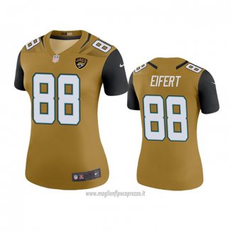 Maglia NFL Legend Donna Jacksonville Jaguars Tyler Eifert Or Color Rush