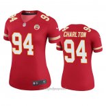 Maglia NFL Legend Donna Kansas City Chiefs Taco Charlton Rosso Color Rush