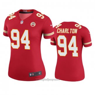 Maglia NFL Legend Donna Kansas City Chiefs Taco Charlton Rosso Color Rush
