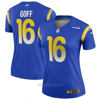 Maglia NFL Legend Donna Los Angeles Rams Jared Goff Blu