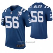 Maglia NFL Legend Indianapolis Colts Quenton Nelson 35th Anniersary Blu Color Rush