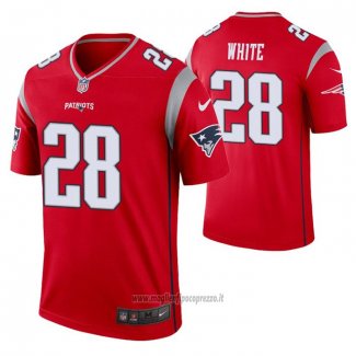 Maglia NFL Legend New England Patriots Legend James White Inverted Rosso