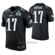 Maglia NFL Legend Philadelphia Eagles Alshon Jeffery Nero Super Bowl Lii Champions Color Rush