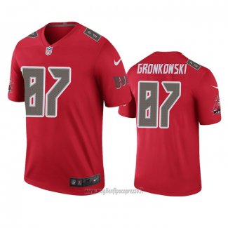 Maglia NFL Legend Tampa Bay Buccaneers Rob Gronkowski Rosso Color Rush
