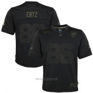 Maglia NFL Limited Bambino Philadelphia Eagles Zach Ertz 2020 Salute To Service Nero
