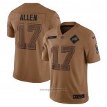 Maglia NFL Limited Buffalo Bills Josh Allen 2023 Salute To Service Marrone