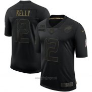Maglia NFL Limited Buffalo Bills Kelly 2020 Salute To Service Nero
