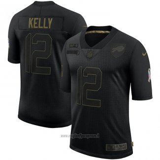 Maglia NFL Limited Buffalo Bills Kelly 2020 Salute To Service Nero