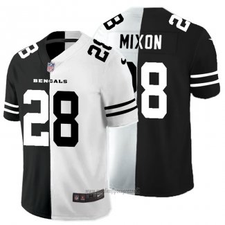 Maglia NFL Limited Cincinnati Bengals Mixon Black White Split