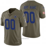 Maglia NFL Limited Dallas Cowboys Personalizzate 2017 Salute To Service Verde