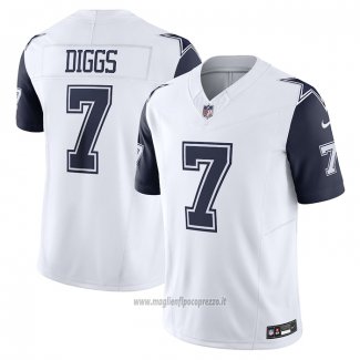 Maglia NFL Limited Dallas Cowboys Trevon Diggs Vapor F.u.s.e. Bianco