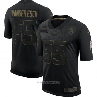 Maglia NFL Limited Dallas Cowboys Vander Esch 2020 Salute To Service Nero