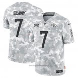 Maglia NFL Limited Denver Broncos John Elway 2024 Salute To Service Retired Grigio