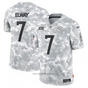 Maglia NFL Limited Denver Broncos John Elway 2024 Salute To Service Retired Grigio