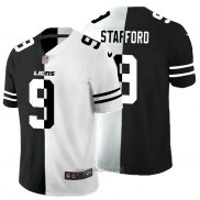 Maglia NFL Limited Detroit Lions Stafford Black White Split