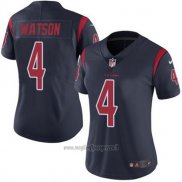 Maglia NFL Limited Donna Houston Texans 4 Deshaun Watson Blu Rosso