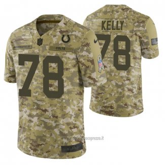 Maglia NFL Limited Indianapolis Colts 78 Ryan Kelly 2018 Salute To Service Camuffamento