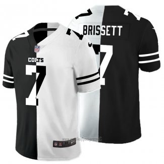 Maglia NFL Limited Indianapolis Colts Brissett Black White Split