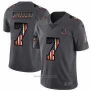 Maglia NFL Limited Indianapolis Colts Brissett Retro Flag Nero