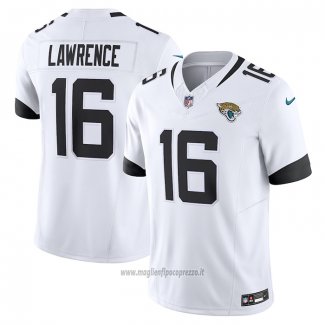 Maglia NFL Limited Jacksonville Jaguars Trevor Lawrence Vapor F.U.S.E. Bianco