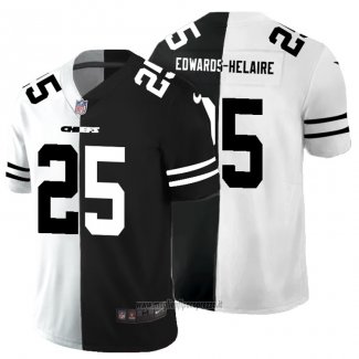 Maglia NFL Limited Kansas City Chiefs Edwards-Helaire White Black Split
